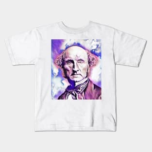 John Stuart Mill Portrait | John Stuart Mill Artwork 7 Kids T-Shirt